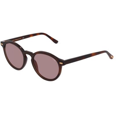 Lozza LOZSL4289 Unisex-Sonnenbrille Vollrand Panto Kunststoff-Gestell, braun Lozza LOZSL4289 Unisex-Sonnenbrille Vollrand Panto Kunststoff-Gestell, braun