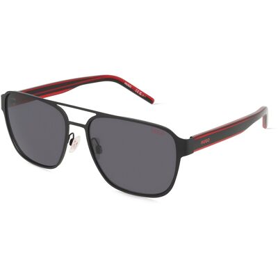 Hugo Boss Hugo HG 1298/S Herren-Sonnenbrille Vollrand Pilot Metall-Gestell, schwarz Hugo Boss Hugo HG 1298/S Herren-Sonnenbrille Vollrand Pilot Metall-Gestell, schwarz
