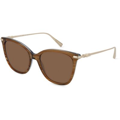 Longchamp LO757S Unisex-Sonnenbrille Vollrand Quadratisch Acetat-Gestell, braun Longchamp LO757S Unisex-Sonnenbrille Vollrand Quadratisch Acetat-Gestell, braun