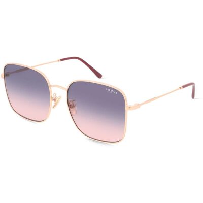 Vogue VO4327SD Damen-Sonnenbrille Vollrand Quadratisch Metall-Gestell, gold Vogue VO4327SD Damen-Sonnenbrille Vollrand Quadratisch Metall-Gestell, gold