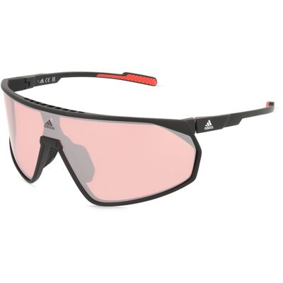 Adidas SP0074 Unisex-Sonnenbrille Vollrand Quadratisch Acetat Spritzguss-Gestell, schwarz Adidas SP0074 Unisex-Sonnenbrille Vollrand Quadratisch Acetat Spritzguss-Gestell, schwarz