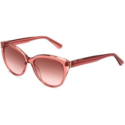 Calvin Klein CK22520S Damen-Sonnenbrille Vollrand Butterfly Kunststoff-Gestell, pink Calvin Klein CK22520S Damen-Sonnenbrille Vollrand Butterfly Kunststoff-Gestell, pink