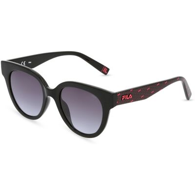 Fila FIASFI119 Damen-Sonnenbrille Vollrand Butterfly Kunststoff-Gestell, schwarz Fila FIASFI119 Damen-Sonnenbrille Vollrand Butterfly Kunststoff-Gestell, schwarz