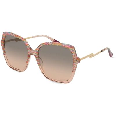 Missoni 0148/S Damen-Sonnenbrille Vollrand Butterfly Acetat-Gestell, pink Missoni 0148/S Damen-Sonnenbrille Vollrand Butterfly Acetat-Gestell, pink