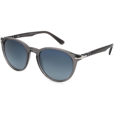 Persol 0PO3152S Herren-Sonnenbrille Vollrand Panto Acetat-Gestell, grau Persol 0PO3152S Herren-Sonnenbrille Vollrand Panto Acetat-Gestell, grau