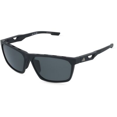 adidas SP0101 Herren-Sonnenbrille Vollrand Eckig Kunststoff-Gestell, schwarz adidas SP0101 Herren-Sonnenbrille Vollrand Eckig Kunststoff-Gestell, schwarz