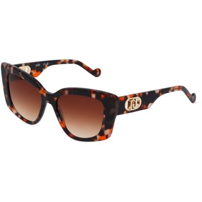 Liu Jo LJ776S Damen-Sonnenbrille Vollrand Butterfly Kunststoff-Gestell, braun Liu Jo LJ776S Damen-Sonnenbrille Vollrand Butterfly Kunststoff-Gestell, braun