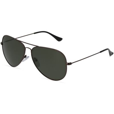Fielmann BD 277 SUN CL Unisex-Sonnenbrille Vollrand Pilot Edelstahl-Gestell, grau Fielmann BD 277 SUN CL Unisex-Sonnenbrille Vollrand Pilot Edelstahl-Gestell, grau