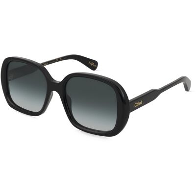 Chloé CH0222S Unisex-Sonnenbrille Vollrand Quadratisch Acetat-Gestell, schwarz Chloé CH0222S Unisex-Sonnenbrille Vollrand Quadratisch Acetat-Gestell, schwarz