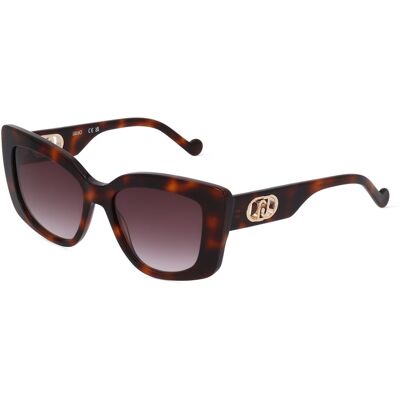 Liu Jo LJ776S Damen-Sonnenbrille Vollrand Butterfly Kunststoff-Gestell, braun Liu Jo LJ776S Damen-Sonnenbrille Vollrand Butterfly Kunststoff-Gestell, braun