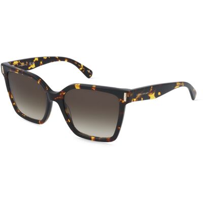 Longchamp LO802S Damen-Sonnenbrille Vollrand Eckig Acetat-Gestell, braun Longchamp LO802S Damen-Sonnenbrille Vollrand Eckig Acetat-Gestell, braun