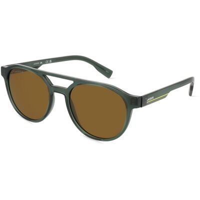 Lacoste L6008S Unisex-Sonnenbrille Vollrand Pilot Kunststoff-Gestell, grau Lacoste L6008S Unisex-Sonnenbrille Vollrand Pilot Kunststoff-Gestell, grau