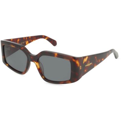 Ferragamo SF1101S Unisex-Sonnenbrille Vollrand Eckig Acetat-Gestell, braun Ferragamo SF1101S Unisex-Sonnenbrille Vollrand Eckig Acetat-Gestell, braun