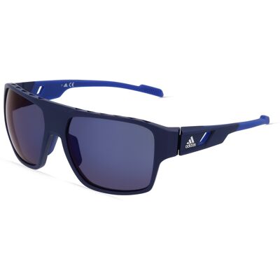 Adidas SP0046 Herren-Sonnenbrille Vollrand Quadratisch Kunststoff-Gestell, blau Adidas SP0046 Herren-Sonnenbrille Vollrand Quadratisch Kunststoff-Gestell, blau