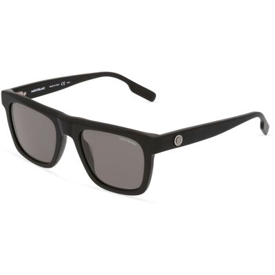 Montblanc MB0176S Herren-Sonnenbrille Vollrand Quadratisch Kunststoff-Gestell, schwarz Montblanc MB0176S Herren-Sonnenbrille Vollrand Quadratisch Kunststoff-Gestell, schwarz