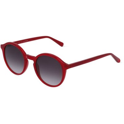 Fielmann ABC 073 SUN FA LEO Unisex-Sonnenbrille Vollrand Rund Acetat Spritzguss-Gestell, rot Fielmann ABC 073 SUN FA LEO Unisex-Sonnenbrille Vollrand Rund Acetat Spritzguss-Gestell, rot