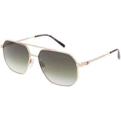 Tommy Hilfiger TH 2191/S Herren-Sonnenbrille Vollrand Eckig Edelstahl-Gestell, gold Tommy Hilfiger TH 2191/S Herren-Sonnenbrille Vollrand Eckig Edelstahl-Gestell, gold