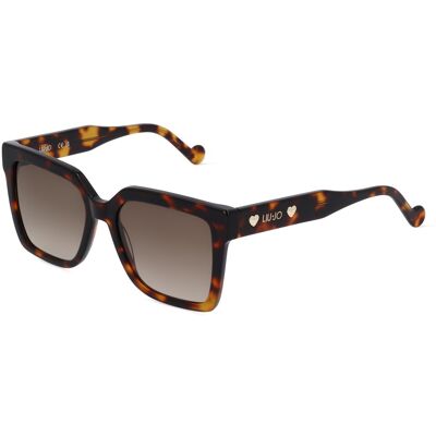 Liu Jo LJ771S Unisex-Sonnenbrille Vollrand Butterfly Kunststoff-Gestell, braun Liu Jo LJ771S Unisex-Sonnenbrille Vollrand Butterfly Kunststoff-Gestell, braun