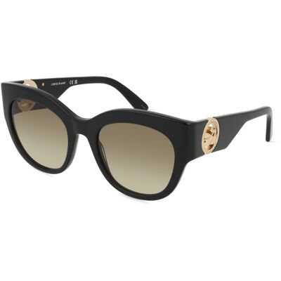 Longchamp LO740S Unisex-Sonnenbrille Vollrand Butterfly Kunststoff-Gestell, schwarz Longchamp LO740S Unisex-Sonnenbrille Vollrand Butterfly Kunststoff-Gestell, schwarz