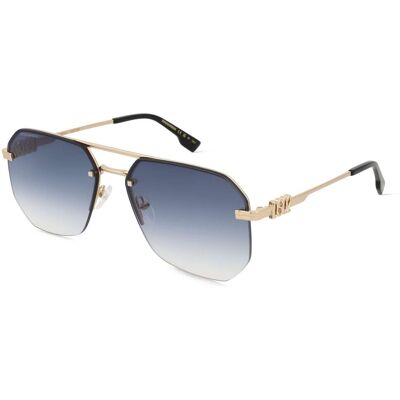 Dsquared2 D2 0103/S Herren-Sonnenbrille Vollrand Geometrisch Metall-Gestell, gold Dsquared2 D2 0103/S Herren-Sonnenbrille Vollrand Geometrisch Metall-Gestell, gold