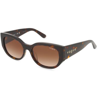 Vogue VO5641SU Damen-Sonnenbrille Vollrand Geometrisch Acetat-Gestell, braun Vogue VO5641SU Damen-Sonnenbrille Vollrand Geometrisch Acetat-Gestell, braun