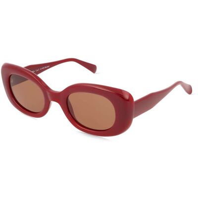 Fielmann MC 625 SUN FA FRIDA Damen-Sonnenbrille Vollrand Oval Propionat-Gestell, rot Fielmann MC 625 SUN FA FRIDA Damen-Sonnenbrille Vollrand Oval Propionat-Gestell, rot
