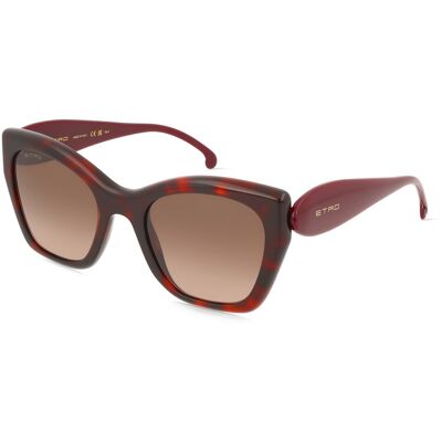 Etro 0084/S Damen-Sonnenbrille Vollrand Eckig Acetat-Gestell, rot Etro 0084/S Damen-Sonnenbrille Vollrand Eckig Acetat-Gestell, rot