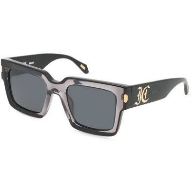 Roberto Cavalli Just Cavalli SJC108V Unisex-Sonnenbrille Vollrand Quadratisch Acetat-Gestell, grau Roberto Cavalli Just Cavalli SJC108V Unisex-Sonnenbrille Vollrand Quadratisch Acetat-Gestell, grau