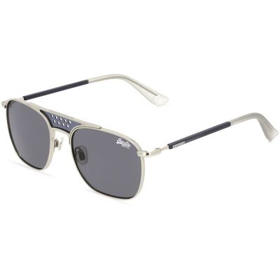Superdry TROPHY Damen-Sonnenbrille Vollrand Quadratisch Kunststoff-Gestell, silber Superdry TROPHY Damen-Sonnenbrille Vollrand Quadratisch Kunststoff-Gestell, silber