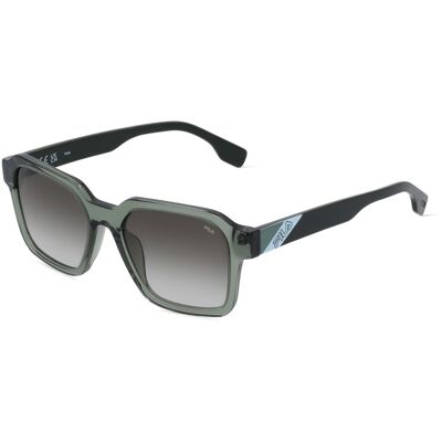 Fila FIASFI458 Unisex-Sonnenbrille Vollrand Quadratisch Kunststoff-Gestell, grün Fila FIASFI458 Unisex-Sonnenbrille Vollrand Quadratisch Kunststoff-Gestell, grün