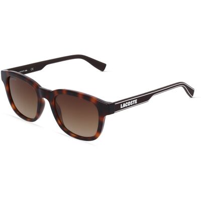 Lacoste L966S Unisex-Sonnenbrille Vollrand Quadratisch Kunststoff-Gestell, Havanna Lacoste L966S Unisex-Sonnenbrille Vollrand Quadratisch Kunststoff-Gestell, Havanna