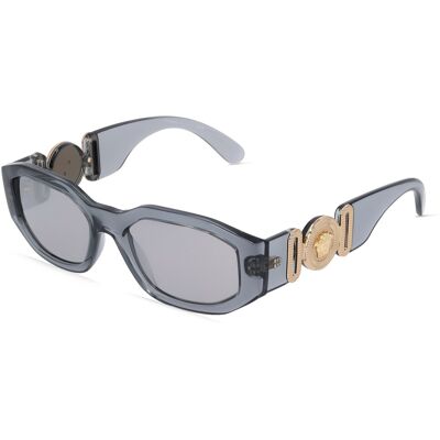 Versace VE4361 Herren-Sonnenbrille Vollrand Geometrisch Kunststoff-Gestell, grau Versace VE4361 Herren-Sonnenbrille Vollrand Geometrisch Kunststoff-Gestell, grau