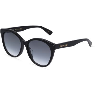 Gucci GG1171SK 002 Schwarze ovale Sonnenbrille - Sonnenbrille Gucci GG1171SK 002 Schwarze ovale Sonnenbrille - Sonnenbrille
