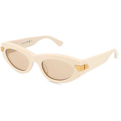 Bottega Veneta BV1189S Unisex-Sonnenbrille Vollrand Butterfly Kunststoff-Gestell, weiß Bottega Veneta BV1189S Unisex-Sonnenbrille Vollrand Butterfly Kunststoff-Gestell, weiß