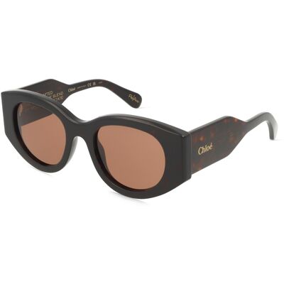 Chloé CH0251S Unisex-Sonnenbrille Vollrand Oval Acetat-Gestell, braun Chloé CH0251S Unisex-Sonnenbrille Vollrand Oval Acetat-Gestell, braun