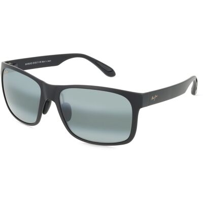 Maui Jim 432 Unisex-Sonnenbrille Vollrand Quadratisch Kunststoff-Gestell, schwarz Maui Jim 432 Unisex-Sonnenbrille Vollrand Quadratisch Kunststoff-Gestell, schwarz