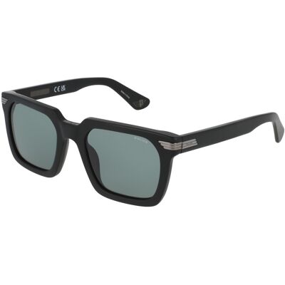 Police SPLP29 Unisex-Sonnenbrille Vollrand Quadratisch Acetat-Gestell, schwarz Police SPLP29 Unisex-Sonnenbrille Vollrand Quadratisch Acetat-Gestell, schwarz
