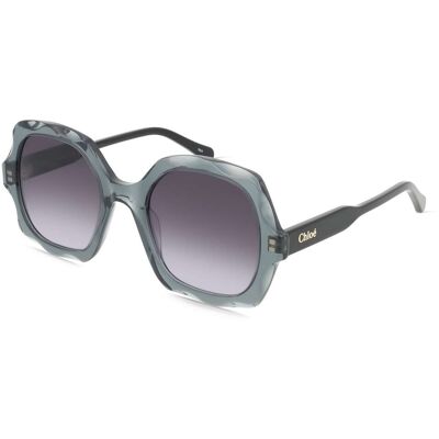 Chloé CH0226S Unisex-Sonnenbrille Vollrand Eckig Acetat-Gestell, grau Chloé CH0226S Unisex-Sonnenbrille Vollrand Eckig Acetat-Gestell, grau