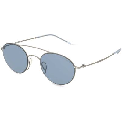 Giorgio Armani AR6169 Herren-Sonnenbrille Vollrand Rund Metall-Gestell, grau Giorgio Armani AR6169 Herren-Sonnenbrille Vollrand Rund Metall-Gestell, grau