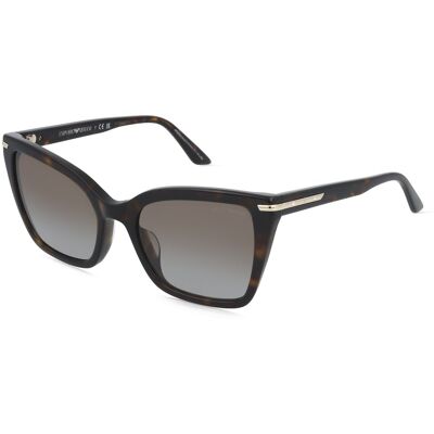 Emporio Armani EA4273BU Damen-Sonnenbrille Vollrand Quadratisch Acetat-Gestell, braun Emporio Armani EA4273BU Damen-Sonnenbrille Vollrand Quadratisch Acetat-Gestell, braun
