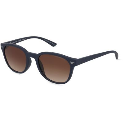 Emporio Armani 0EA4225U Herren-Sonnenbrille Vollrand Panto Kunststoff-Gestell, blau Emporio Armani 0EA4225U Herren-Sonnenbrille Vollrand Panto Kunststoff-Gestell, blau