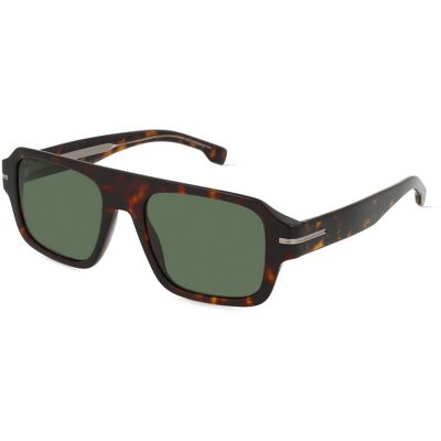 Hugo Boss Boss 1595/S Herren-Sonnenbrille Vollrand Quadratisch Acetat-Gestell, braun Hugo Boss Boss 1595/S Herren-Sonnenbrille Vollrand Quadratisch Acetat-Gestell, braun
