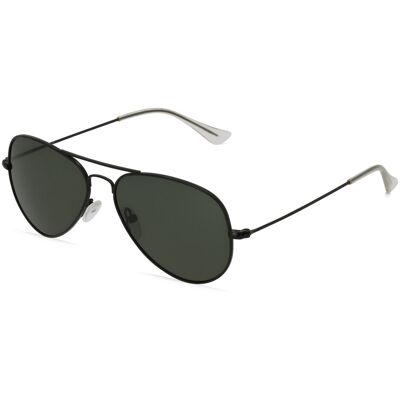 Fielmann BD 277 SUN CL Unisex-Sonnenbrille Vollrand Pilot Edelstahl-Gestell, schwarz Fielmann BD 277 SUN CL Unisex-Sonnenbrille Vollrand Pilot Edelstahl-Gestell, schwarz