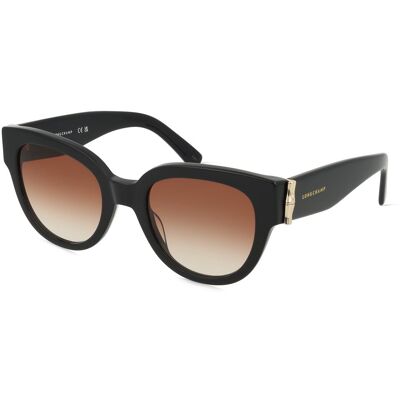 Longchamp LO733S Unisex-Sonnenbrille Vollrand Butterfly Kunststoff-Gestell, schwarz Longchamp LO733S Unisex-Sonnenbrille Vollrand Butterfly Kunststoff-Gestell, schwarz