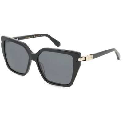 Ferragamo SF1106S Damen-Sonnenbrille Vollrand Eckig Acetat-Gestell, schwarz Ferragamo SF1106S Damen-Sonnenbrille Vollrand Eckig Acetat-Gestell, schwarz