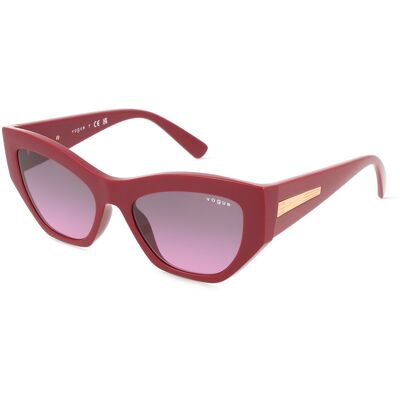 Vogue VO5607S Damen-Sonnenbrille Vollrand Geometrisch Kunststoff-Gestell, rot Vogue VO5607S Damen-Sonnenbrille Vollrand Geometrisch Kunststoff-Gestell, rot