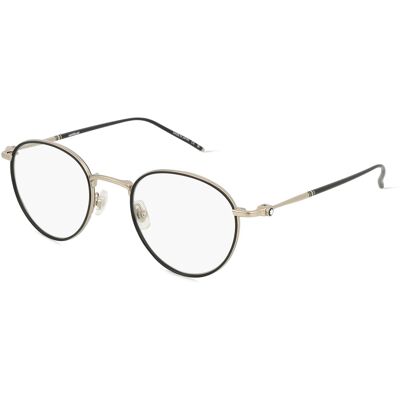 Montblanc MB0162O Unisex-Brille inkl. Gläser Vollrand Rund Metall-Gestell 48/22/145, Schwarz Montblanc MB0162O Unisex-Brille inkl. Gläser Vollrand Rund Metall-Gestell 48/22/145, Schwarz