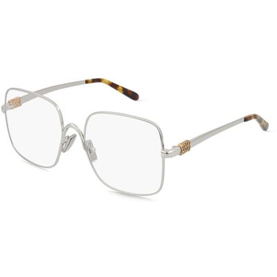 Miu Miu 0MU 51YV Damen-Brille inkl. Gläser Vollrand Quadratisch Metall-Gestell 53/17/140, silber Miu Miu 0MU 51YV Damen-Brille inkl. Gläser Vollrand Quadratisch Metall-Gestell 53/17/140, silber