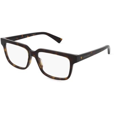 Bottega Veneta BV1256O Unisex-Brille inkl. Gläser Vollrand Quadratisch Acetat-Gestell 56/16/145, braun Bottega Veneta BV1256O Unisex-Brille inkl. Gläser Vollrand Quadratisch Acetat-Gestell 56/16/145, braun