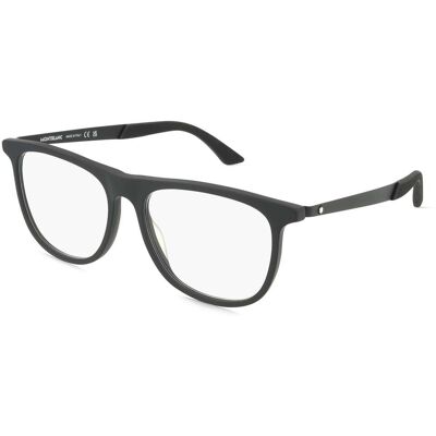 Montblanc MB0332O EXTREME Unisex-Brille inkl. Gläser Vollrand Quadratisch Acetat-Gestell 55/17/150, schwarz Montblanc MB0332O EXTREME Unisex-Brille inkl. Gläser Vollrand Quadratisch Acetat-Gestell 55/17/150, schwarz